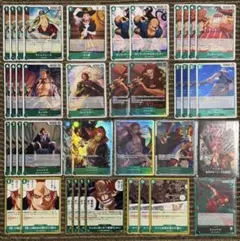 ワンピース 世界最強の戦士 op17 新弾 緑 シャンクス デッキ パーツ