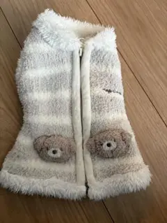 フリースペットもこもこベスト　クマポケット付き 小型犬用(ボア/フリース)