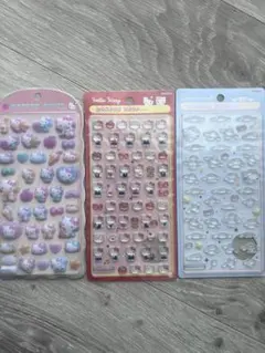 ボンボンドロップシールミニ（キティ、シナモン）、コットンパフィー（キティ）
