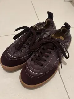 DRIES VAN NOTEN ナイロン×レザー スニーカー ボルドー 26cmのサムネイル