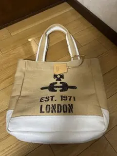 ヴィヴィアンウエストウッド　メンズ　麻　トートバッグ