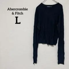 Abercrombie & Fitch 【L】 長袖 Tシャツ ブラック 黒