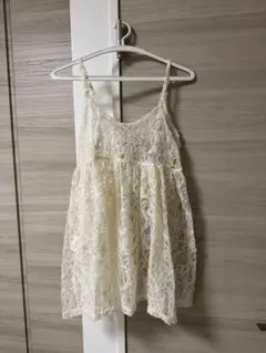 Thevon レースキャミチュニック アイボリー