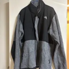訳あり・格安THE NORTH FACE フリースジャケット 黒/グレーXL