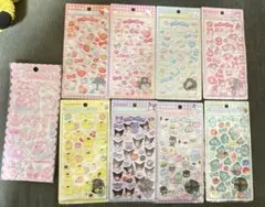 【海外製品】サンリオ3Dステッカー8枚、マシュマロシール1枚