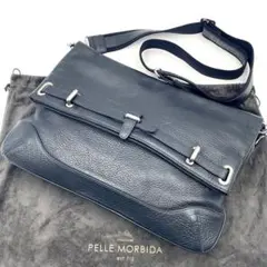 ペッレモルビダ メイデンヴォヤージュ ショルダーバッグ 本革 ネイビー クラッチ