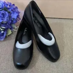 Furio Valentino ブラックパンプス 22センチのサムネイル