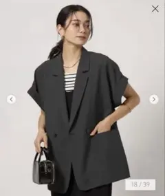 グリーンレーベル　レディース　トップス　フレンチスリーブ シャツ ジャケット