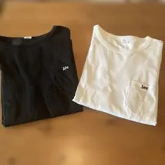 Lee ポケットTシャツ 2枚セット ブラック ホワイトのサムネイル