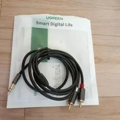 UGREEN 3.5mm変換オーディオケーブル RCA端子 1m