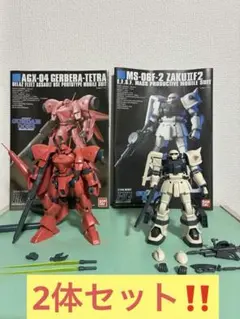 HG ガーベラ・テトラ ザクIIF2 地球連邦軍仕様完成品 2体セット