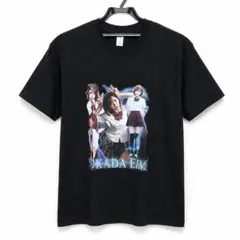 深田えいみ プリントTシャツ 半袖 黒 Lサイズ 綿100% 人気セクシー女優