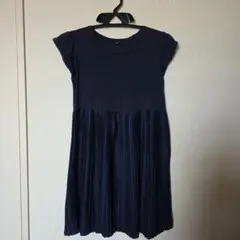 UNIQLO 半袖ワンピース 150 ネイビー