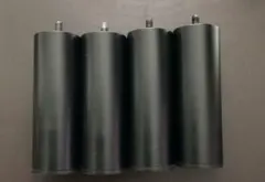 소파 다리 4 개, 14cm 원통형 검정색