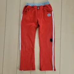 BABYDOLL 裏起毛ロングパンツ 赤 サイドライン長ズボン 【難アリ】