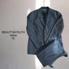 BEAUTY&YOUTH マイクロ ピンヘッド 2ボタン グレー XL,Lのサムネイル