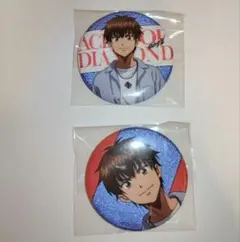 ダイヤのa 新宿マルイメン POP UP SHOP 御幸 沢村 缶バッジ ① - メルカリ