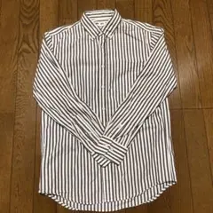 UNIQLO S エクストラファインコットンブロードシャツ　ストライプ