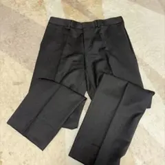 黒 スラックス バックポケット付きのサムネイル