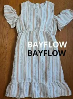 BAYFLOW　ベイフロウ　麻　キッズ　リネンワンピース　140のサムネイル
