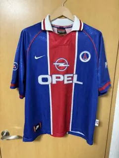 U.K製 97-98 NIKE パリサンジェルマン ホームシャツ OPEL 襟付 Paris Saint-Germain away 97/98 🔥 #psg #parissaintgermain