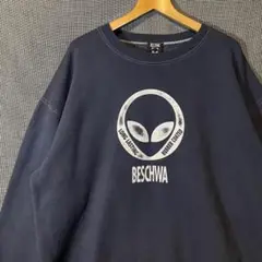 希少 90s BESCHWA ビシュワ エイリアン スウェット オールドスケート 希少 90s BESCHWA ビシュワ エイリアン スウェット オールド
