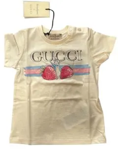 新品 GUCCI ピーターラビット ストロベリー Tシャツ ベビー 9/12のサムネイル