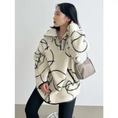 EMODAエモダ＊ハーフジッププルオーバー/ボアブルゾン