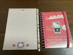 ハローキティ☆メモ帳 えんぴつ　3点セット