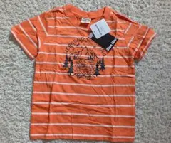 Blue Mart オレンジ ストライプ Tシャツ