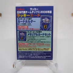 Calbee サッカー日本代表チームチップス 2006年版 ラッキーカード