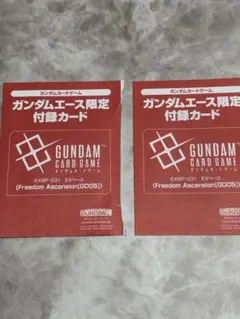 2枚セット】月刊ガンダムエース9月号限定付録プロモカード ガンダム