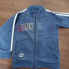 BABY DOLL デニムブルー　フードなしパーカー　トレーナー