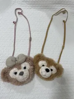 ダッフィーとシェリーメイ　ぬいぐるみポーチセット