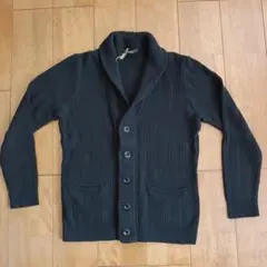 COMME CA MEN リブ編み カーディガン