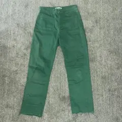 ZARA グリーンデニム