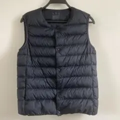 MUJI ノーカラーダウンベスト S