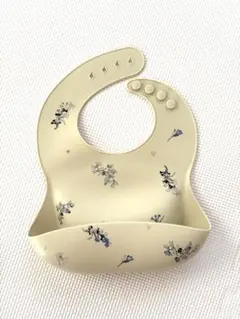 シリコン製 お食事エプロン 花柄