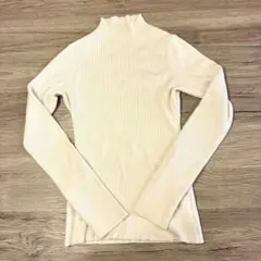 セレクトモカ ハイネック リブニット 長袖 アイボリー