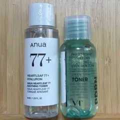 anuaドクダミ77%スージングトナー40ml & VT PDRNトナー40ml