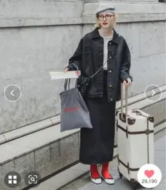 【金土日限定価格】BONLECILL デニムスカート　ブラック