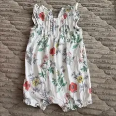 GAP 花柄ロンパース