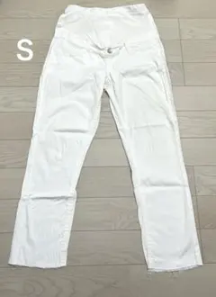 マタニティパンツ 白　ホワイト　Ｓ　エルフィンドール　西松屋のサムネイル