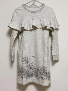 Disney フリル付き長袖ワンピース ラプンツェル　110