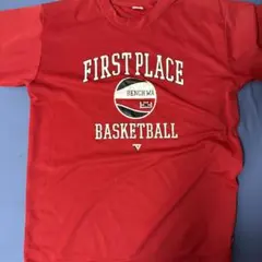 FIRST PLACE Tシャツ Lサイズ バスケシャツ 赤色