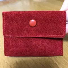 Cartier 赤 スエード ポーチ