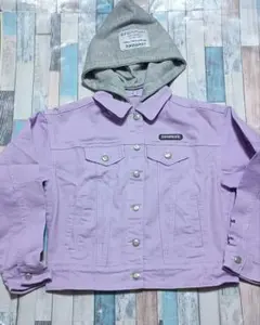 Lovetoxic ラブトキ フードつきGジャン　デニムジャケット　150