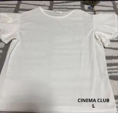 CINEMA CLUB 袖フリルカットソー　Lサイズのサムネイル