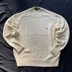 90s Polo by Ralph Lauren アイボリー ニットセーター