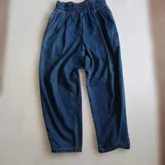 GU　ツータックワイドパンツ　デニム　S